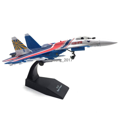 1/100 SU-35 Super Flanker 2014 Russian Air Force Plane Diecast Airplane Model