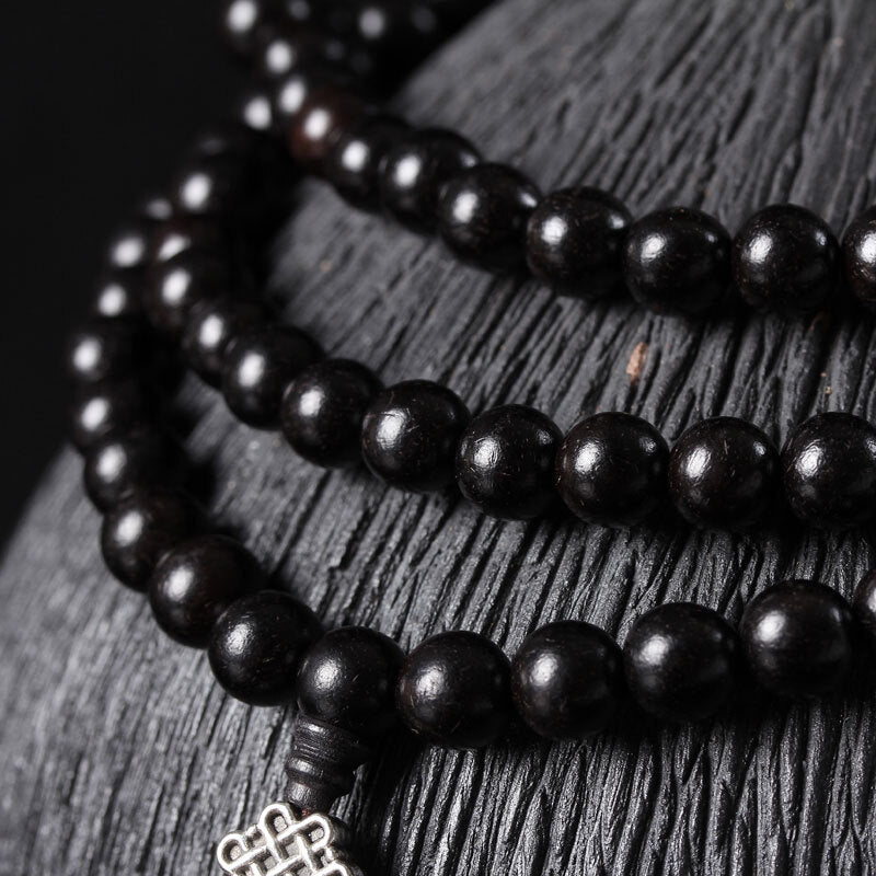 Natural Authentic African Ebony Purple Sandalwood Bracelets Men Women Beads