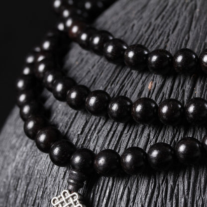 Natural Authentic African Ebony Purple Sandalwood Bracelets Men Women Beads