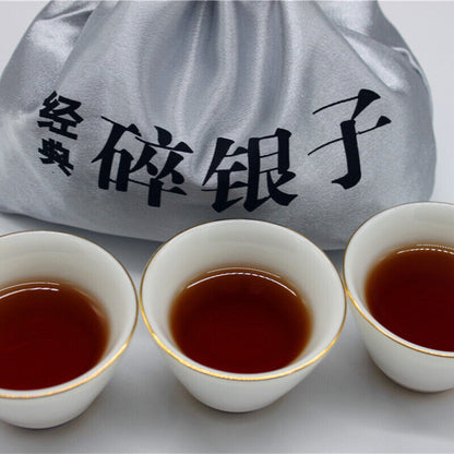 Yunnan Pu'er Tea 500g Cloth Bag Tea Fossil Menghai Ripe Tea Pu'er