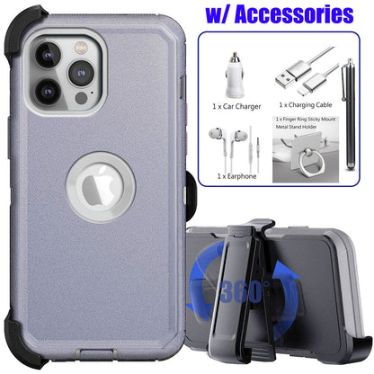 For Apple iPhone 14 Clip Belt Holster Case Shockproof Phone Cover Accessories
