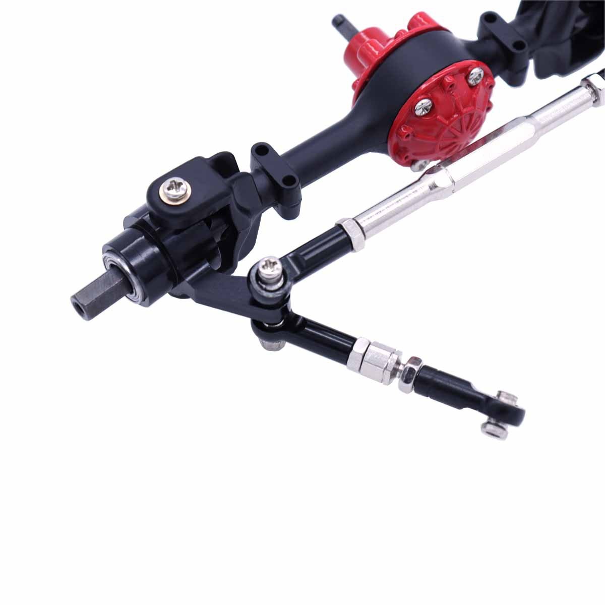 1/16 RC Car Upgrade Metal Front + Rear Axle Kit for WPL C14 C24 B14 B24 B16 B36