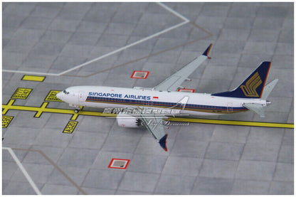 1:400 JC Wings SINGAPORE AIRLINES BOEING 737 MAX 8 Passenger Plane Diecast Model