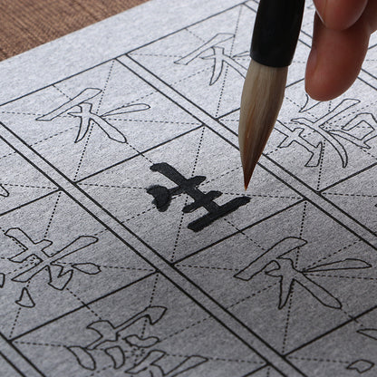Chinese brush calligraphy copybook magic water writing repeat used cloth ouyang