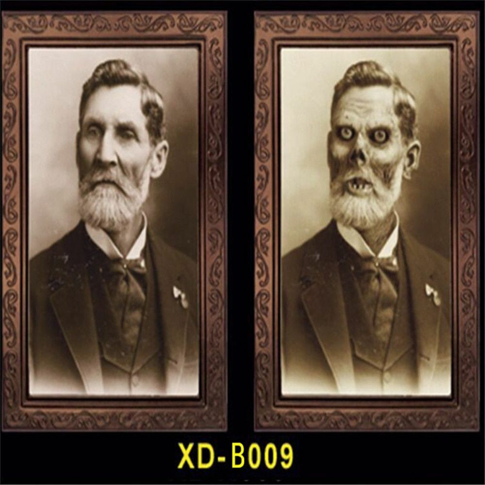 Halloween 3D Ghost Photos Frame Decoration Spooky Party Delivers Crafts Horror