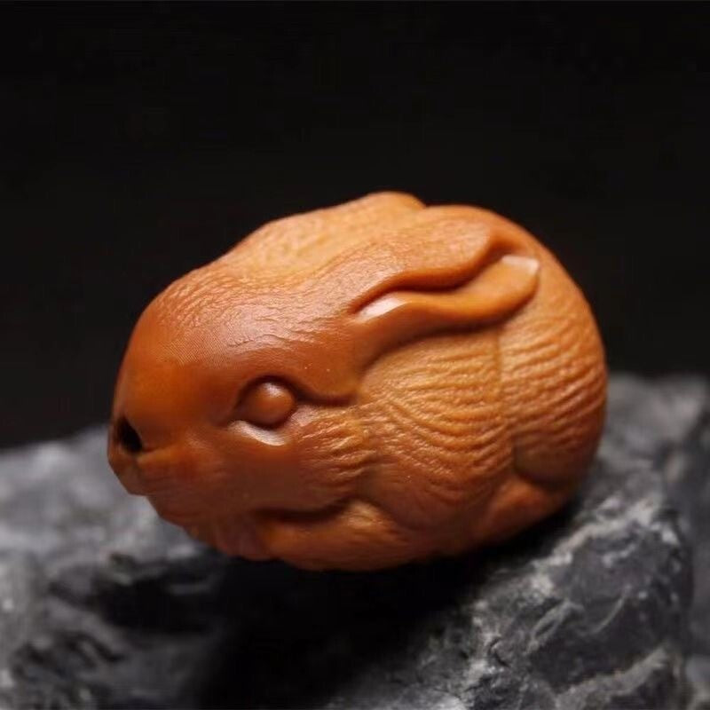 Olive Nut Carved Rabbit Beads Bracelet Hand Chain