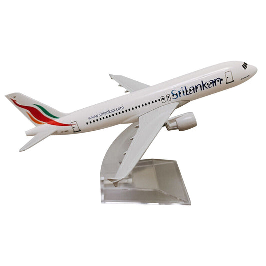 16cm A320 SriLankan Airlines Civil Airliner Model Diecast Airplane Display Scene