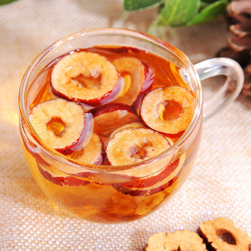 Chinese Food Dried Seedless Red Date Ziziphus Jujube Slices Herbal Tonics Tea