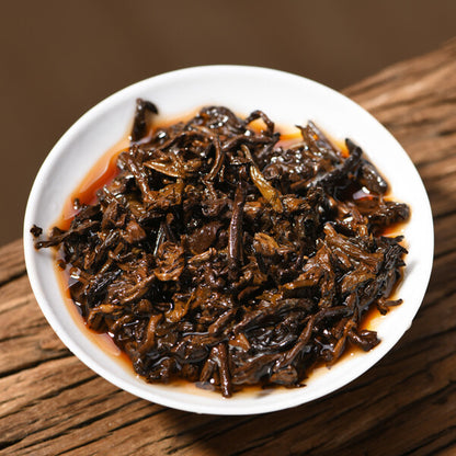 Shu Puer 2018 Yr Haiwan 9978 Batch 181 LaoTongZhi Old Comrade Ripe Puer Tea 357g