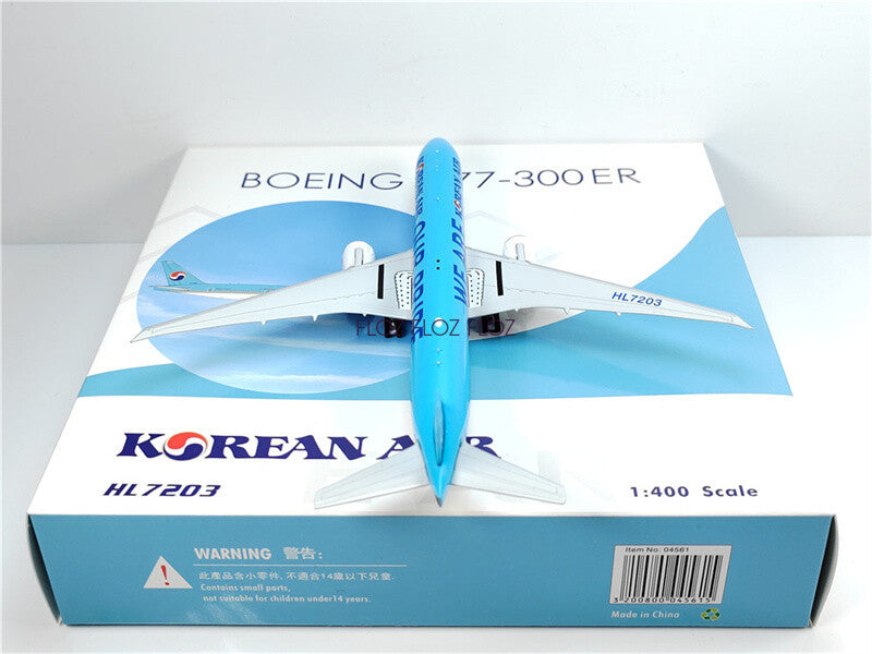 Phoenix Korean Air for Boeing B777-300ER HL7203 We are our pride 1:400 Model