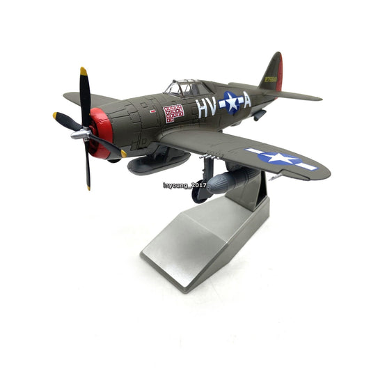 1:72 WWII P-47 Thunderbolt Fighter Airplane Model Diecast Military Plane Model