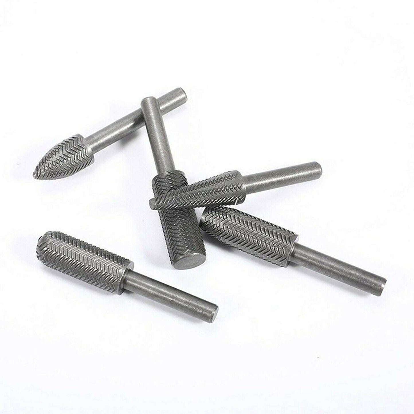5pcs 6cm Metal Cutter Drill Bits Rotary Bits Rasp For Steel Grinding Carving B