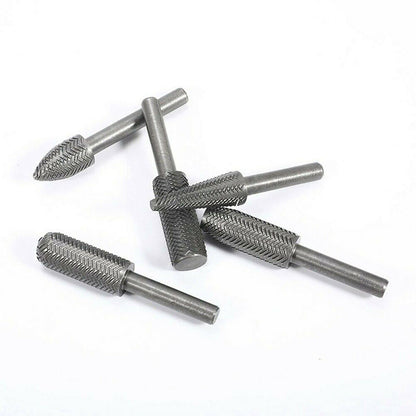 5pcs 6cm Metal Cutter Drill Bits Rotary Bits Rasp For Steel Grinding Carving B