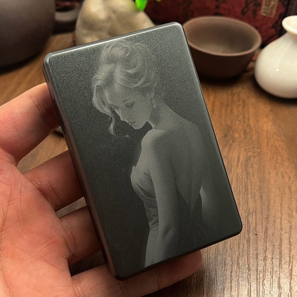 Aluminum Slim Cigarette Case 87x55mm 10pc 84mm King Size Metal Holder