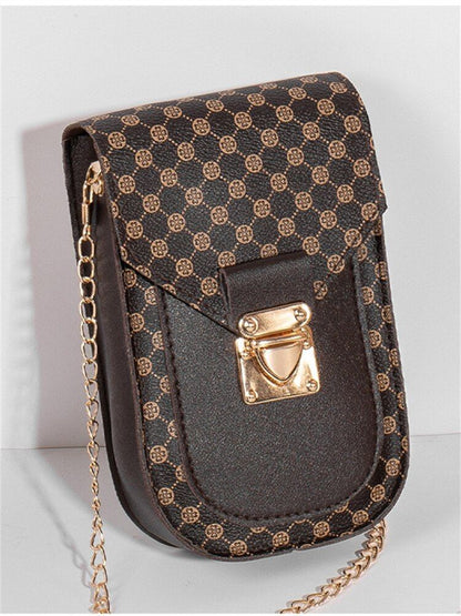 Retro Small Polka Dot Bag Chain Crossbody Bags Light Chain Cross Shoulder Bags