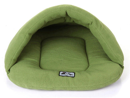 Cave Crate Cozy Warm Winter Bed House Sleeping Bag Plush Mat Pet Dog Cat Puppy