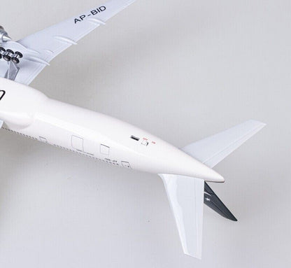 47CM PIA Pakistan BOEING 777-300ER Airplane Led Sound Light Resin Aircraft Model