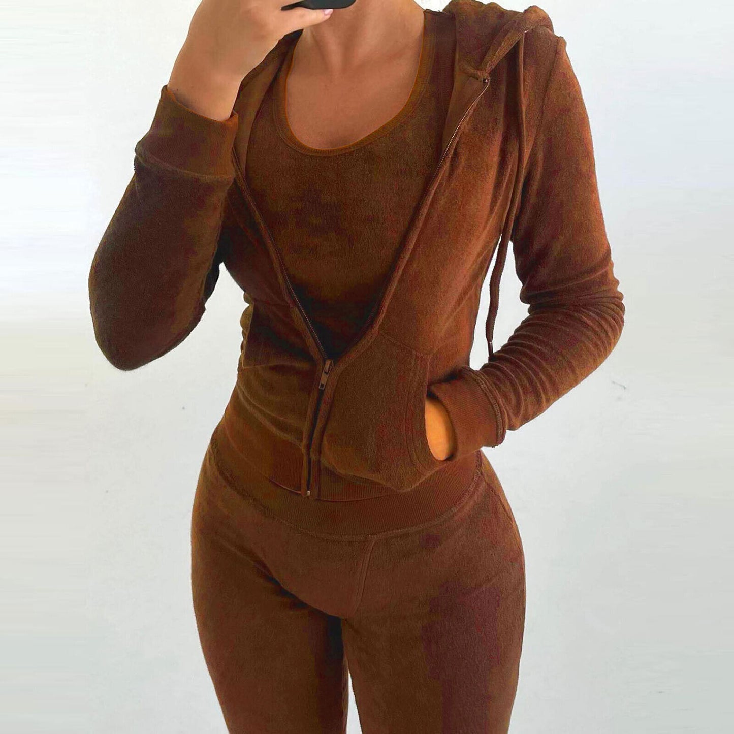 Jacket Tracksuit Two Piece Set 2 Pieces Sets Women Outfit Sweatsuit Jackets
