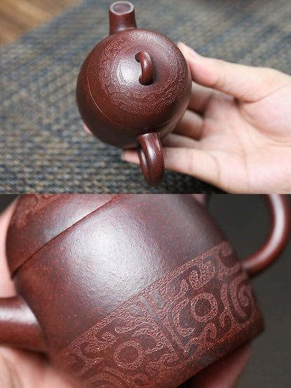 Traditional Craft Real Yixing Zisha Clay Tea Pot Marked Qinquan Pot Handmade New