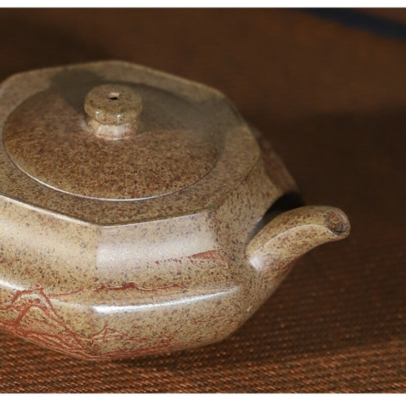 Hand Carved Master Tea Pot Real Yixing Zisha Clay Chinese Kungfu Tea Pot 210ml