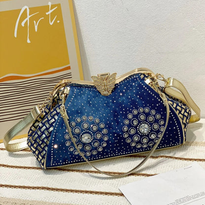 Denim Women Purses Handbags Jeans Crossbody Bag Shoulder Bag Evening Party Bag