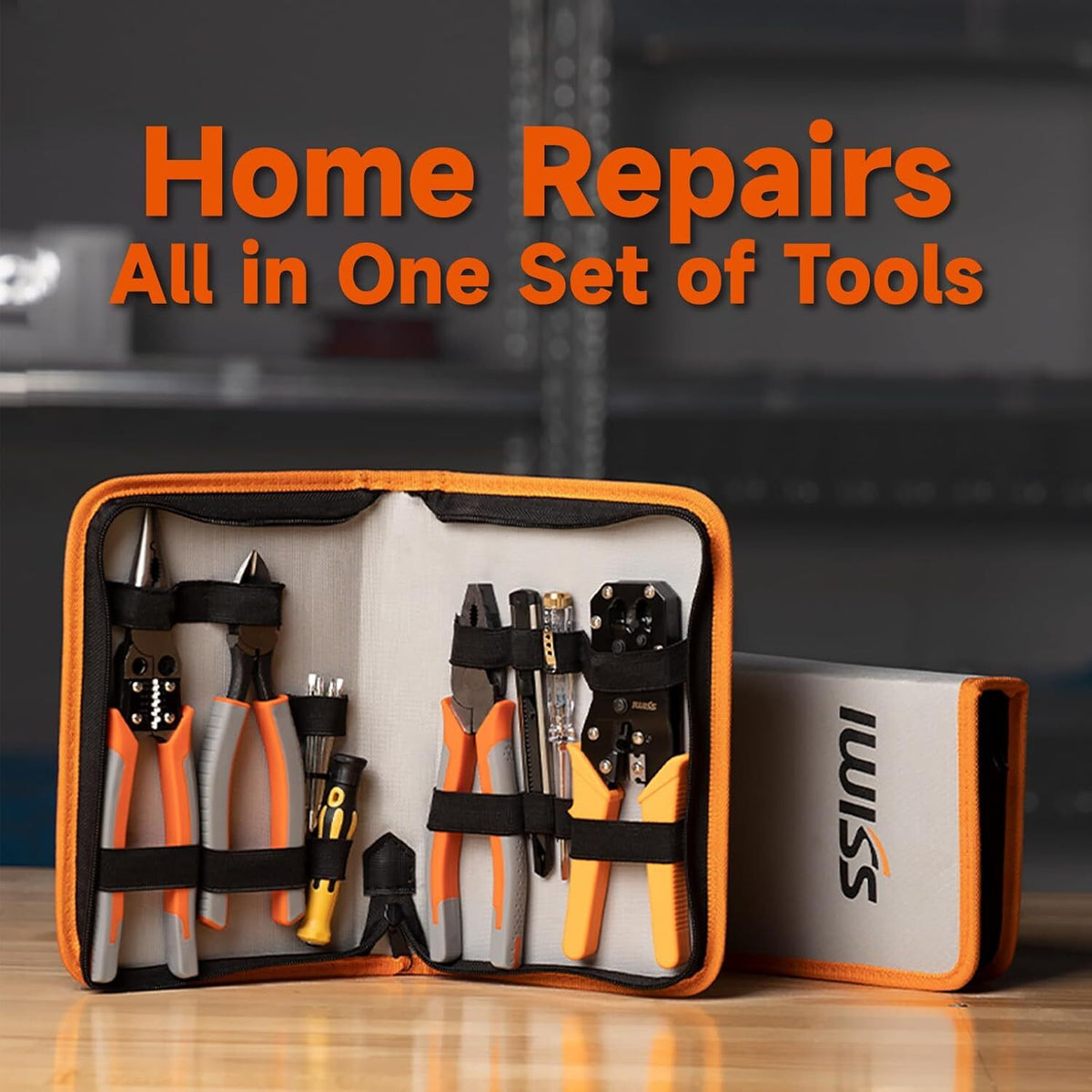 IWISS Electrician Tool Set Adapts to 6-pin 8-pin Rj45 Jacks for Home Maintenance