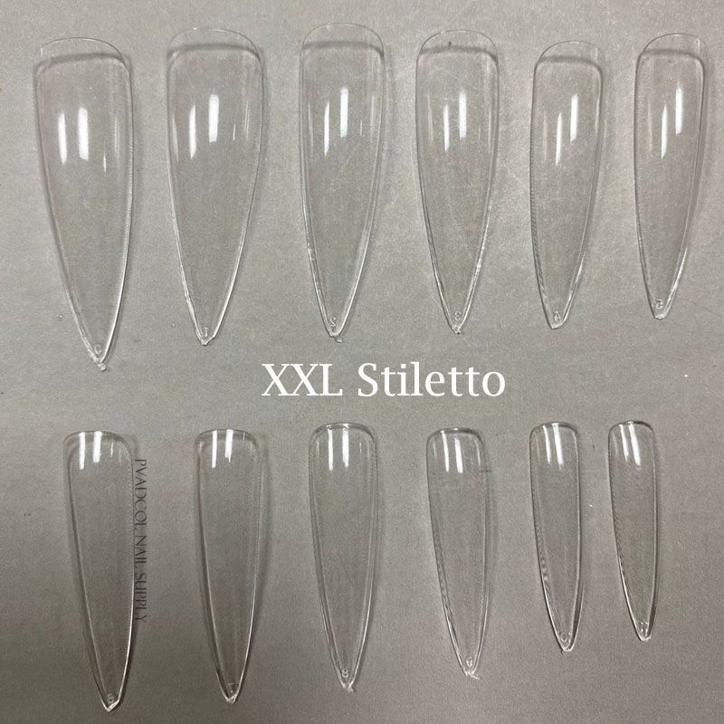 False Nail Tips 240Pcs XXL Square Full Covers Luxury Gel Press On Manicure Tools