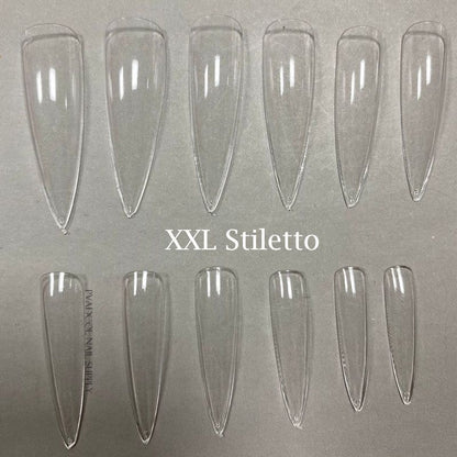 False Nail Tips 240Pcs XXL Square Full Covers Luxury Gel Press On Manicure Tools