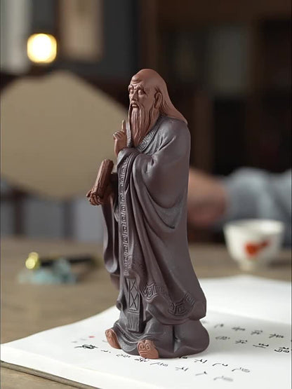Handmade Artware Chinese Historical Figurine Purple Clay Tea Pet Decoration New