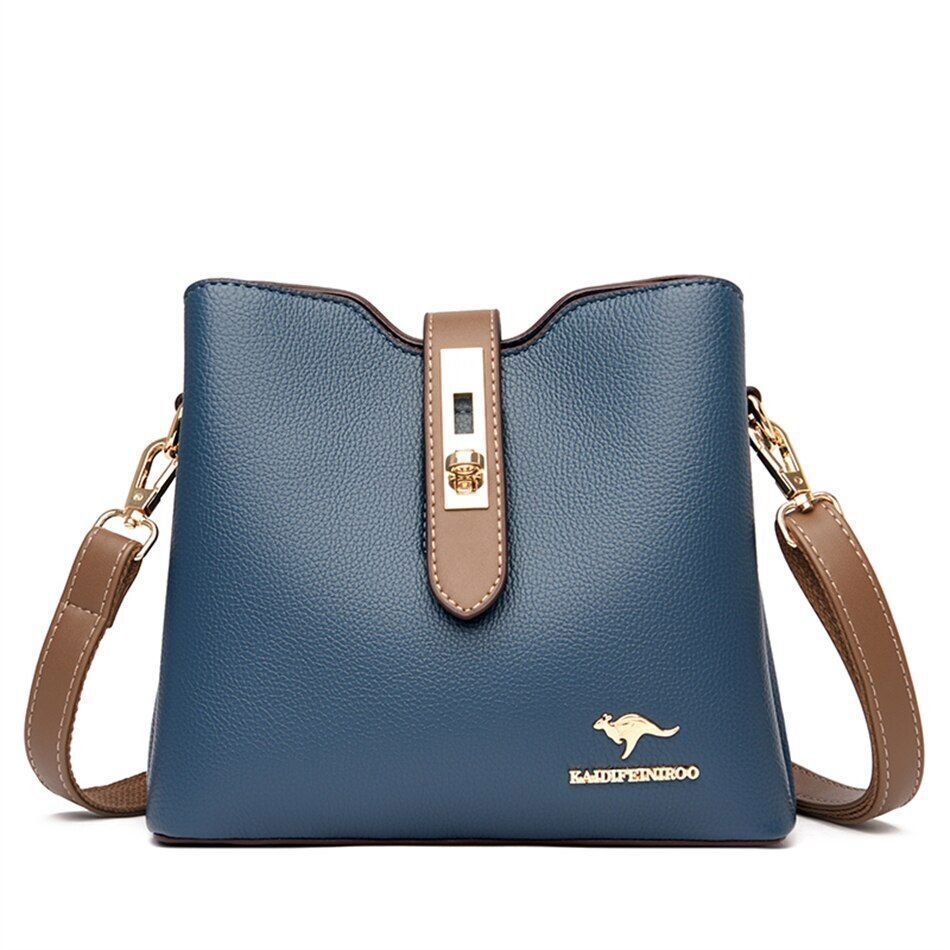 Large Shoulder Bag Synthetic Leather Messenger Bags Fashion Tote Luxury Handbag