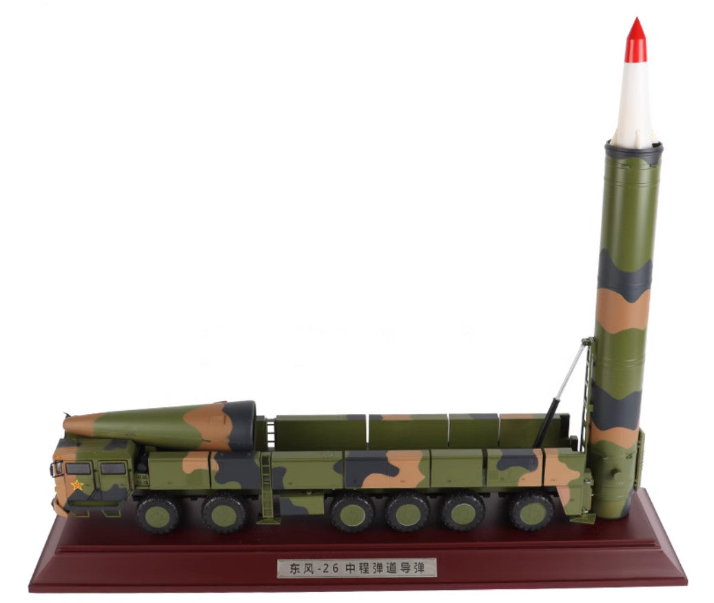 1:30 62CM DF-26 Intermediate Range Ballistic Missile Launcher Diecast Model