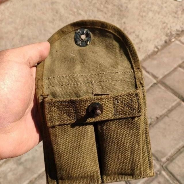 WW2 US BUTT STOCK RIFLE AMMO POUCH BOYT 43 M1 CARBINE CALIBER 30 RIFLE