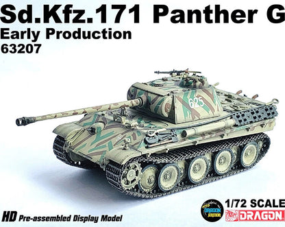 1/72 Dragon 63207 Sd.Kfz.171 Panther G German Leopard Tank Early Finished Model