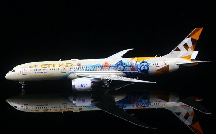 1:400 JC WINGS ETIHAD AIRWAYS BOEING 787-9 Passenger Aircraft Diecast Model