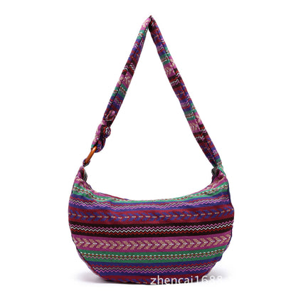 SALE Thai Hippie Boho Hobo Sling Shoulder Crossbody Bag Purse Ethnic Boho Lined