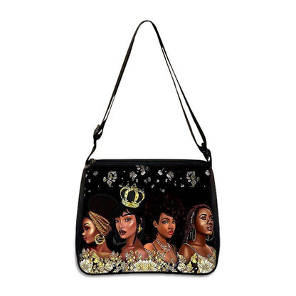 Fashion Forever Sister Print Handbag Tote Shoulder Bag Beach Purse Polyester 1PC