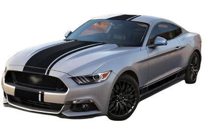 Racing Stripe Side Door Car Sticker For All ModelsHood Roof Rear Vinyl Decals