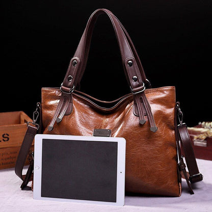 Casual Tote Bag Women Handbags Leather Shoulder Bags Vintage Big Crossbody 1 PC