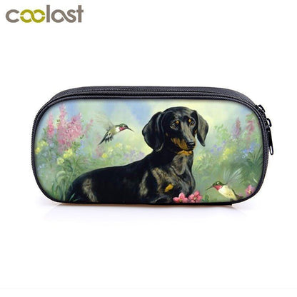 Dog Pencil Bag Stationary Bag Pencil Box School Supplies 24*11*7 CM Accessories