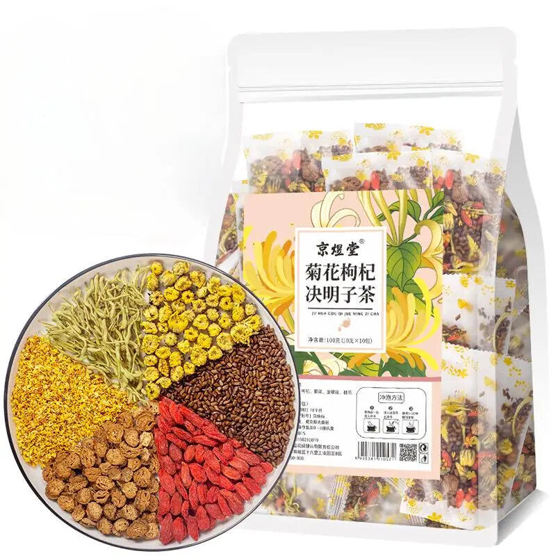 Liver Detox Tea Formula Chrysanthemum Cassia Seed Honeysuckle Health Tea Bags