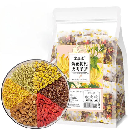 Liver Detox Tea Formula Chrysanthemum Cassia Seed Honeysuckle Health Tea Bags