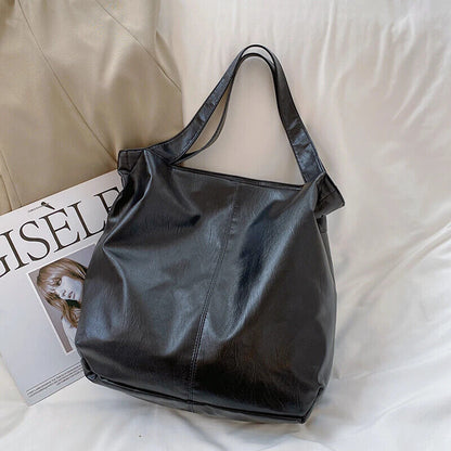 Tote Bag Women Tend Female Simple Large Retro Shoulder Side Bag Handbags