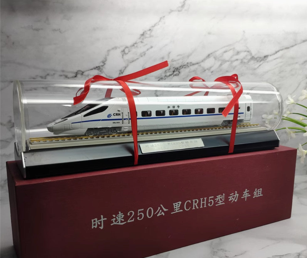 1:87 HEXIE 250km/h CRH5 EMU Electric Multiple Unit Passenger Car Diecast Model
