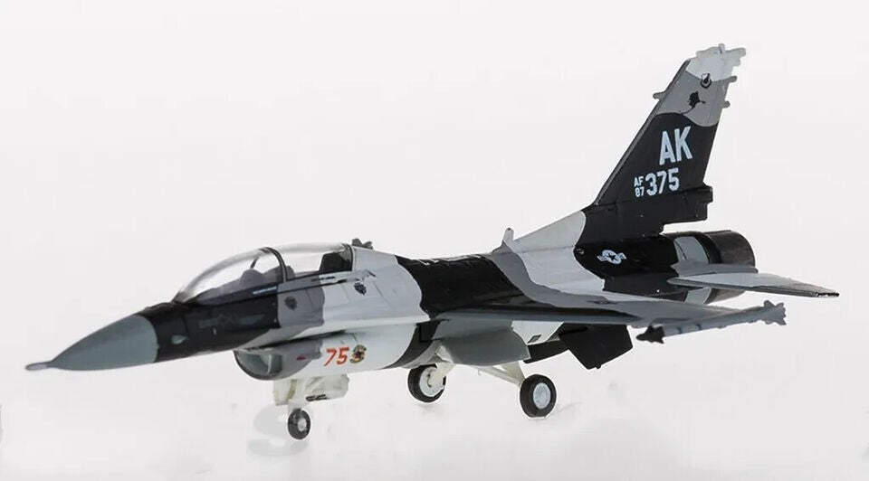 1:200 Hogan USAF Lockheed F-16D AK 375 Fighter Diecast Military Aircraft Model