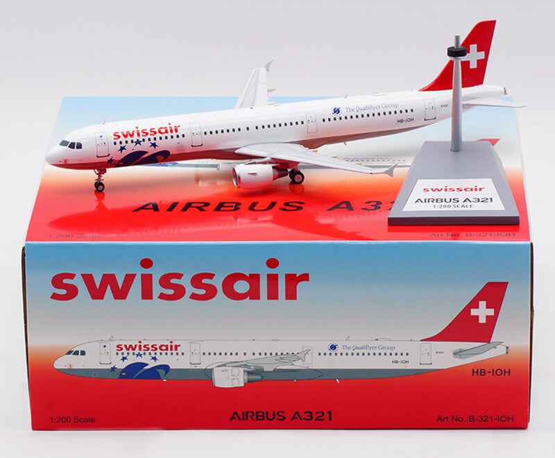 1:200 B-Models Swissair AIRBUS A321 Passenger Airplane Diecast Aircraft Model