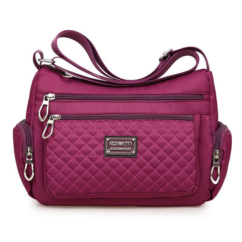 Nylon Shoulder Bag Waterproof Crossbody Bag All-Match Handbag Travel Handbag 1PC