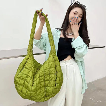 Casual Padded Women Handbag Shoulder Crossbody Bags Underarm Bag Purses