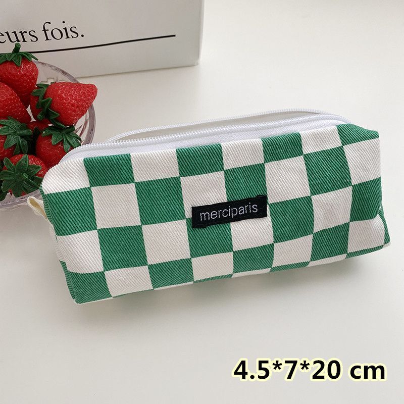 Plaid Traveling Makeup Cosmetic Storage Bag Handbags Wallet Organizer Cute Pouch