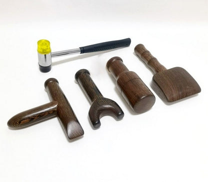 5 Pcs TOK SEN Massage Tool Set Hammer Therapy Relax Trigger Point Wenge Wood
