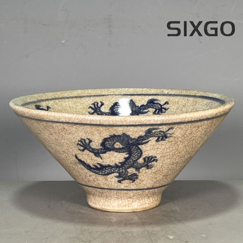 Chinese Dragon Pattern Porcelain Bowl Blue and White Porcelain